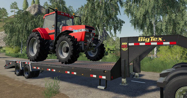 Мод прицеп BigTex Trailer 22GN/PH v2.0 Farming Simulator 19