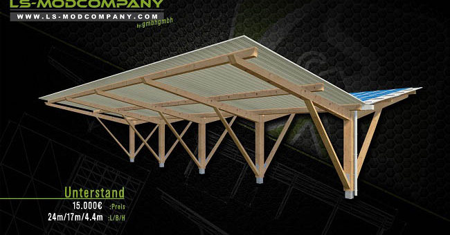 Мод навес Carport v1.0.0.0 Farming Simulator 19
