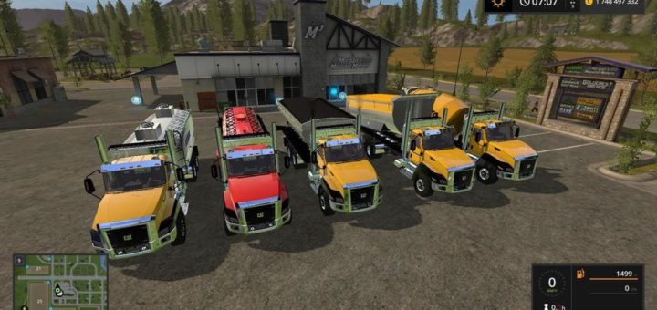 Moд ПАК Cat CT660 trucks pack v1.0.0.0 Farming Simulator 2017