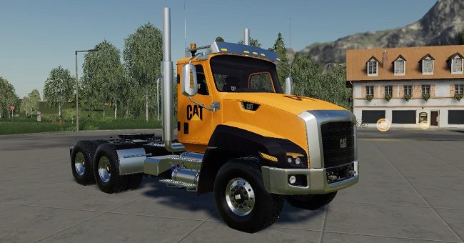 Мод грузовик Cat CT660 v1.0 Farming Simulator 19