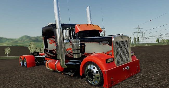 Мод тягач Custom Peterbuilt StreetReaper v1.0 FS2019