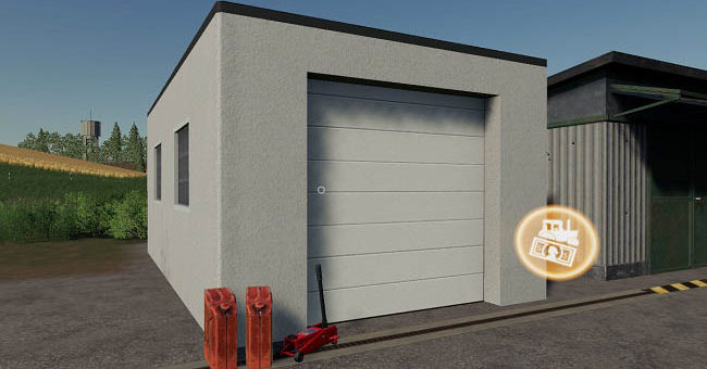 Мод гараж Garage With Workshop Trigger v1.2 FS2019