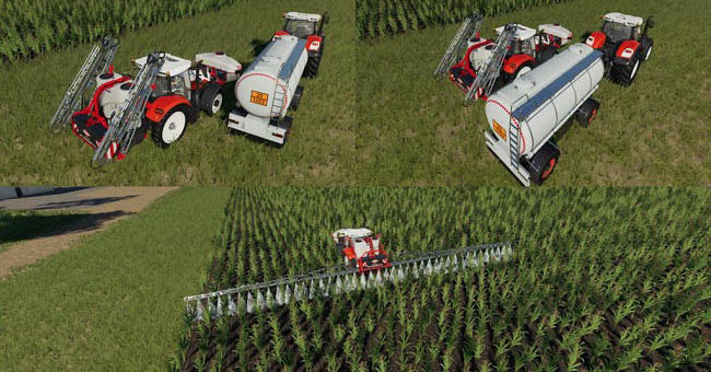 Мод ПАК HS 8 Sprayers Support v1.0.0.0 Farming Simulator 19