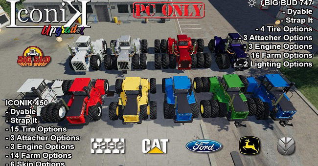 Мод ПАК Iconik Big Buds v1.0 Farming Simulator 2019
