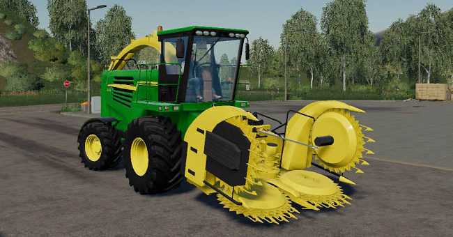Мод комбайн John Deere 7400 set v1.0.0.0 Farming Simulator 19