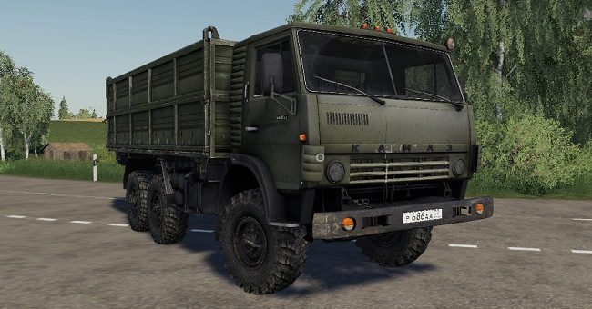Мод грузовик Камаз 4310 и прицеп v2.0 Фарминг Симулятор 19