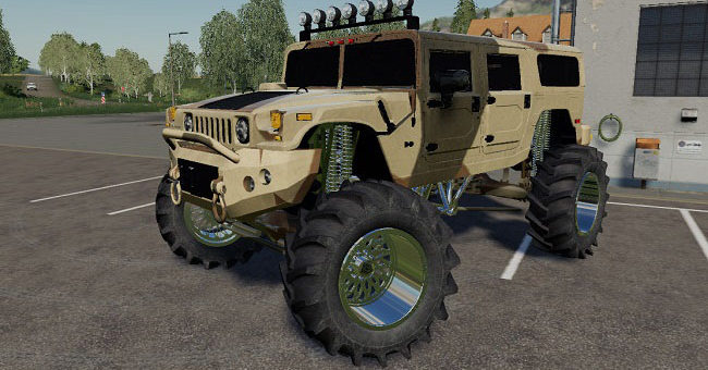 Мод авто Lifted humvee camo v1.0 Farming Simulator 19