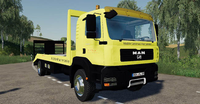Мод грузовик MAN TGA 28.430 van v1.0.0.0 Farming Simulator 19