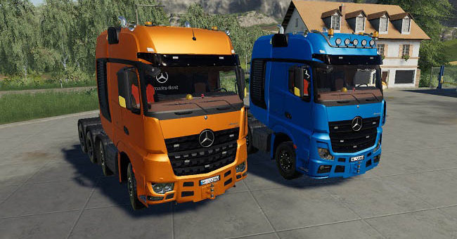 Мод тягач Mb Actros Arocs SLT v1.0 Farming Simulator 2019