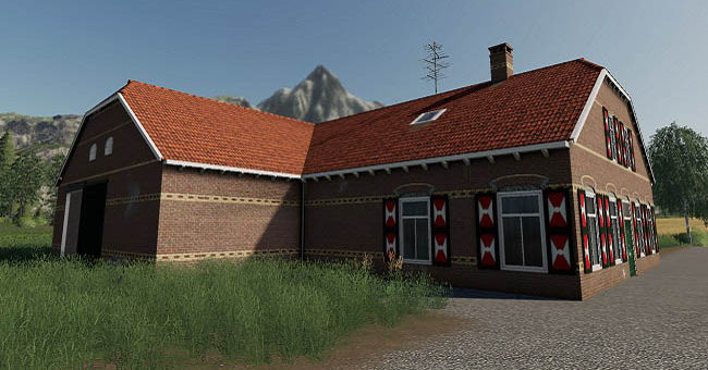 Мод амбар Old Styled Farmhouse With Barn v1.0.0.0 FS19