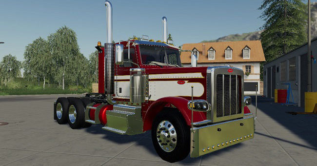 Мод тягач Peterbilt 389 v1.1.0.0 Farming Simulator 19