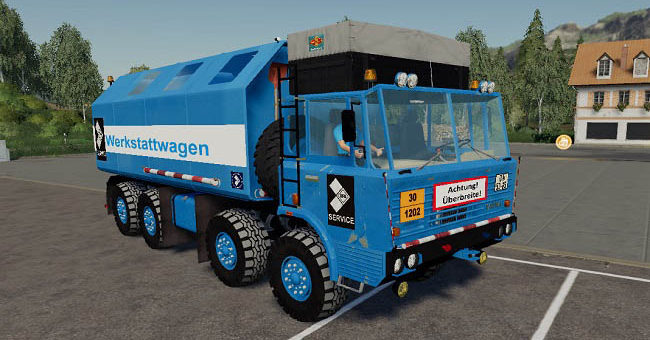 Мод грузовик Tatra 8x8 Service v1.0 Farming Simulator 19