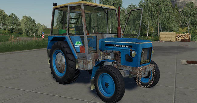 Мод трактор Zetor 6911JZD Chrastany v1.0 Farming Simulator 2019