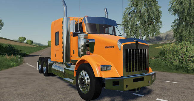 Мод тягач Kenworth T800 v1.1 Farming Simulator 2019