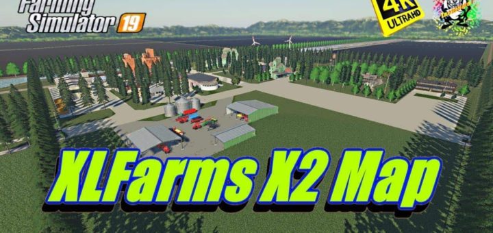 Мод карта XLFarms X2 v1.0.0.5 Farming Sumulator 19