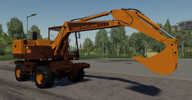 Мод экскаватор Case 688 / Poclain 61 v1.0.0.0 FS19
