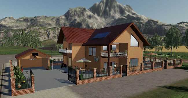 Мод дом FarmHouse v1.0 Farming Simulator 19