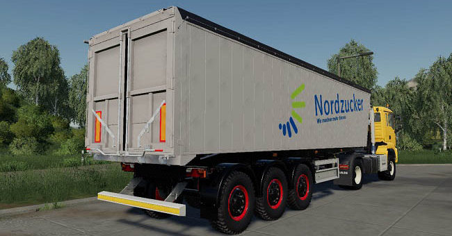 Мод прицеп Fliegl Nordzucker Alumulde v1.0.0.0 FS2019
