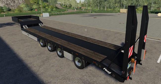 Мод Fliegl Tieflader Semitrailer v1.0.0.2 Farming Simulator 19