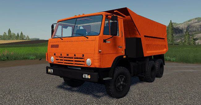 Мод грузовик КамАЗ-55111 v1.0 Фарминг Симулятор 2019