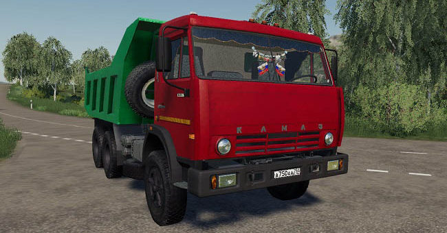 Мод грузовик КамАЗ-55111 Совок v1.0 Фарминг Симулятор 2019