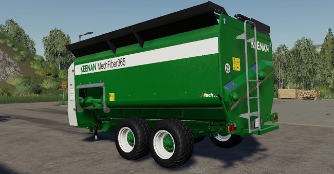 Мод миксер Keenan Mech Fibre 365 Feeder Wagon v1.0.0.0 FS19