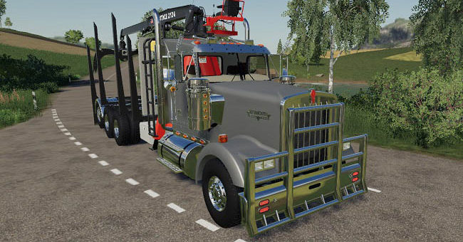 Мод грузовик D3 Kenworth W900 Cab Mount v1.0.0.2 Farming Simulator 19