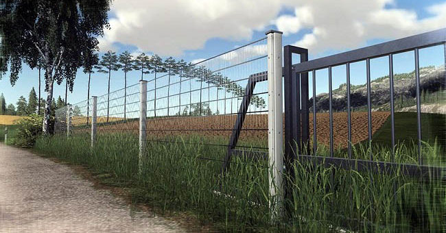 Мод ПАК Mech-Fence v1.0.0.0 Farming Simulator 2019