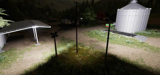 Мод ПАК Powerful Spotlights v1.0.0.1 Farming Simulator 19