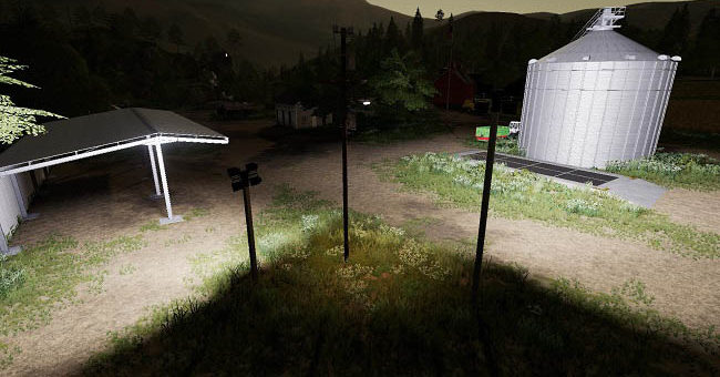 Мод ПАК Powerful Spotlights v1.0.0.1 Farming Simulator 19