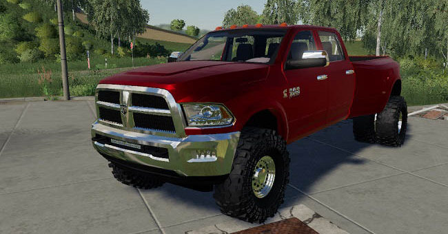 Мод пикап RAM 3500 Cummins Dually v3.0 Farming Simulator 19