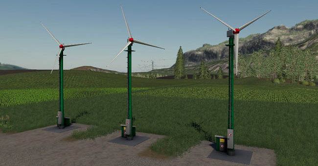 Мод турбина Small Wind Turbine v1.0.0.0 Farming Simulator 2019