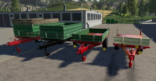 Мод ПАК Trailer pack Universal 1 Achs Kipper v1.1 Farming Simulator 19