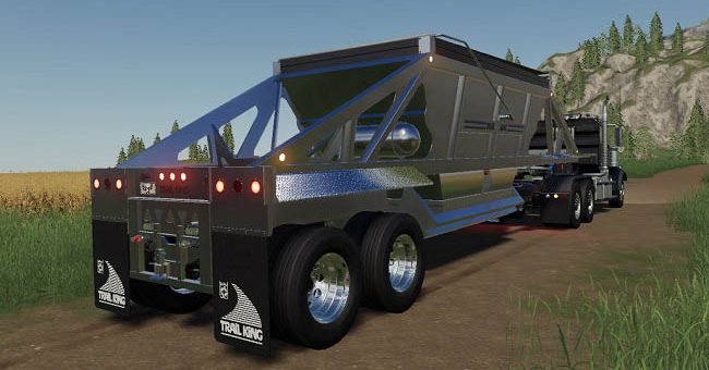 Мод прицеп TrailKing Belly Dump v1.0 Farming Simulator 19