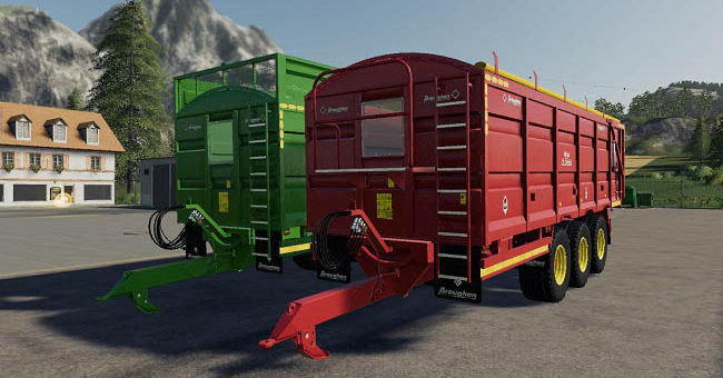 Мод прицеп Broughan 22F Silage Trailer v1.0.0.0 Farming Simulator 19