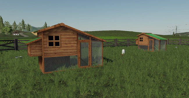 Мод курятник Chicken Husbandry v1.0.0.1 Farming Simulator 2019