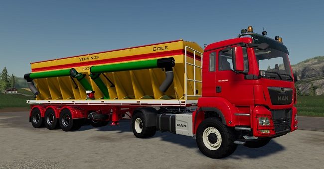 Мод прицеп Cole Grouper HD2000 v1.0 Farming Simulator 19