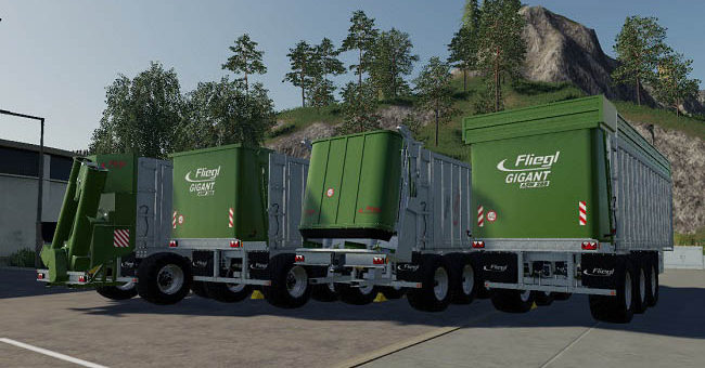 Мод прицеп Fliegl ASW 288 v1.0.0.0 Farming Simulator 19