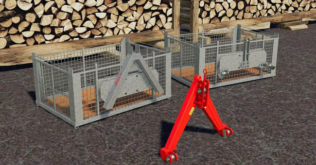 Мод ящики Fliegl Transport Box v1.0.0.0 Farming Simulator 19