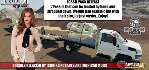 Мод ПАК Iconik Fossils v1.0 Farming Simulator 2019