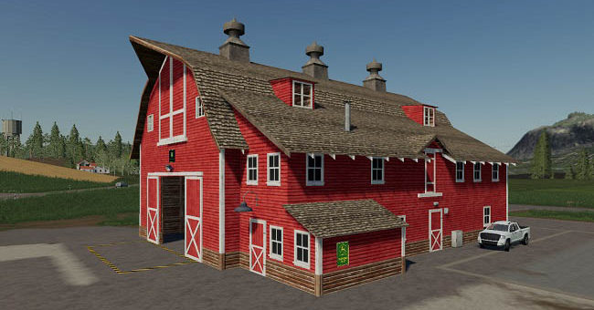 Мод John Deere Bale Barn v1.0.0.0 Farming Simulator 2019