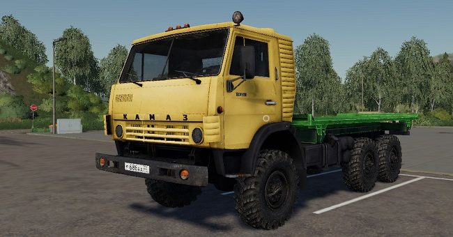 Мод грузовик КамАЗ-4310 Flat v1.2.0.0 Фермер Симулятор 2019