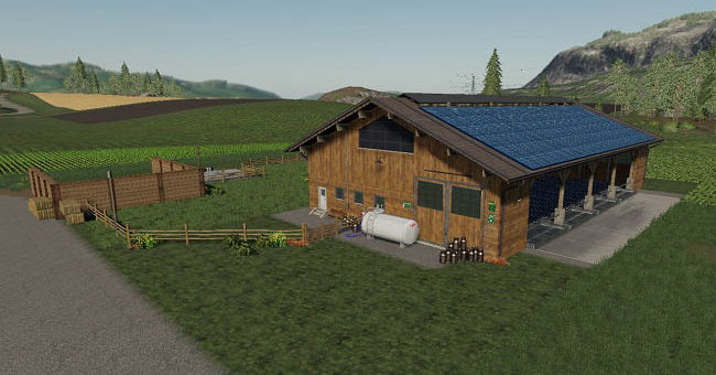 Мод коровник Kuhstall 2000 - with Animal Pen Extension v1.3.0.0 FS19