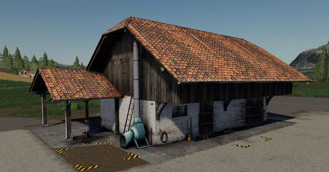 Мод хранилище Old EU barn placeable v1.0 Farming Simulator 2019