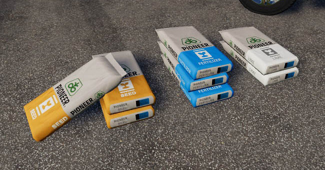 Мод ПАК Pioneer bags v1.0.0.0 Farming Simulator 19