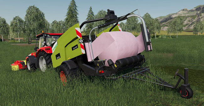 Мод тюковщик Pottinger Impress 155 V PRO v1.0 Farming Simulator 19