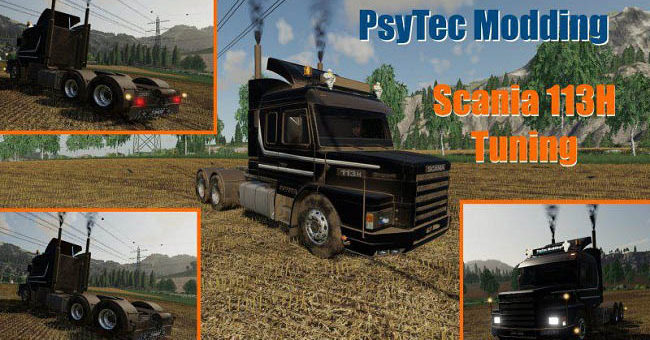 Мод тягач Scania 113H Tuning v1.0.0.0 Farming Simulator 2019