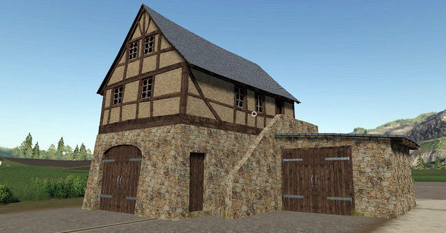 Мод дом Timberframe House With Shed v1.1.0.0 Farming Simulator 19
