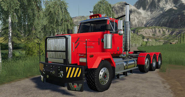 Мод тягач Western Star 4900SB/XD v1.1.0.0 Farming Simulator 19
