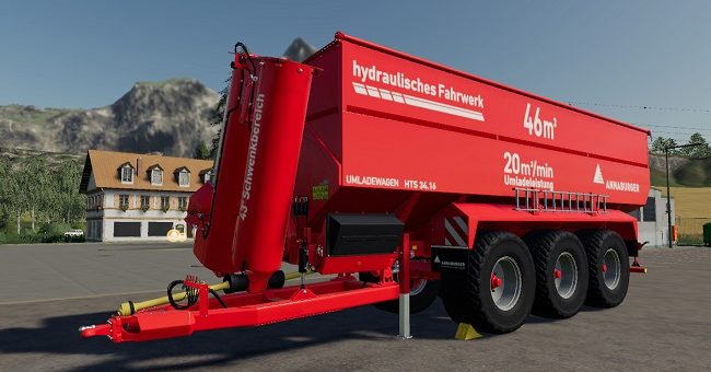 Мод прицеп Annaburger HTS 34.16 v1.0.0.0 Farming Simulator 2019